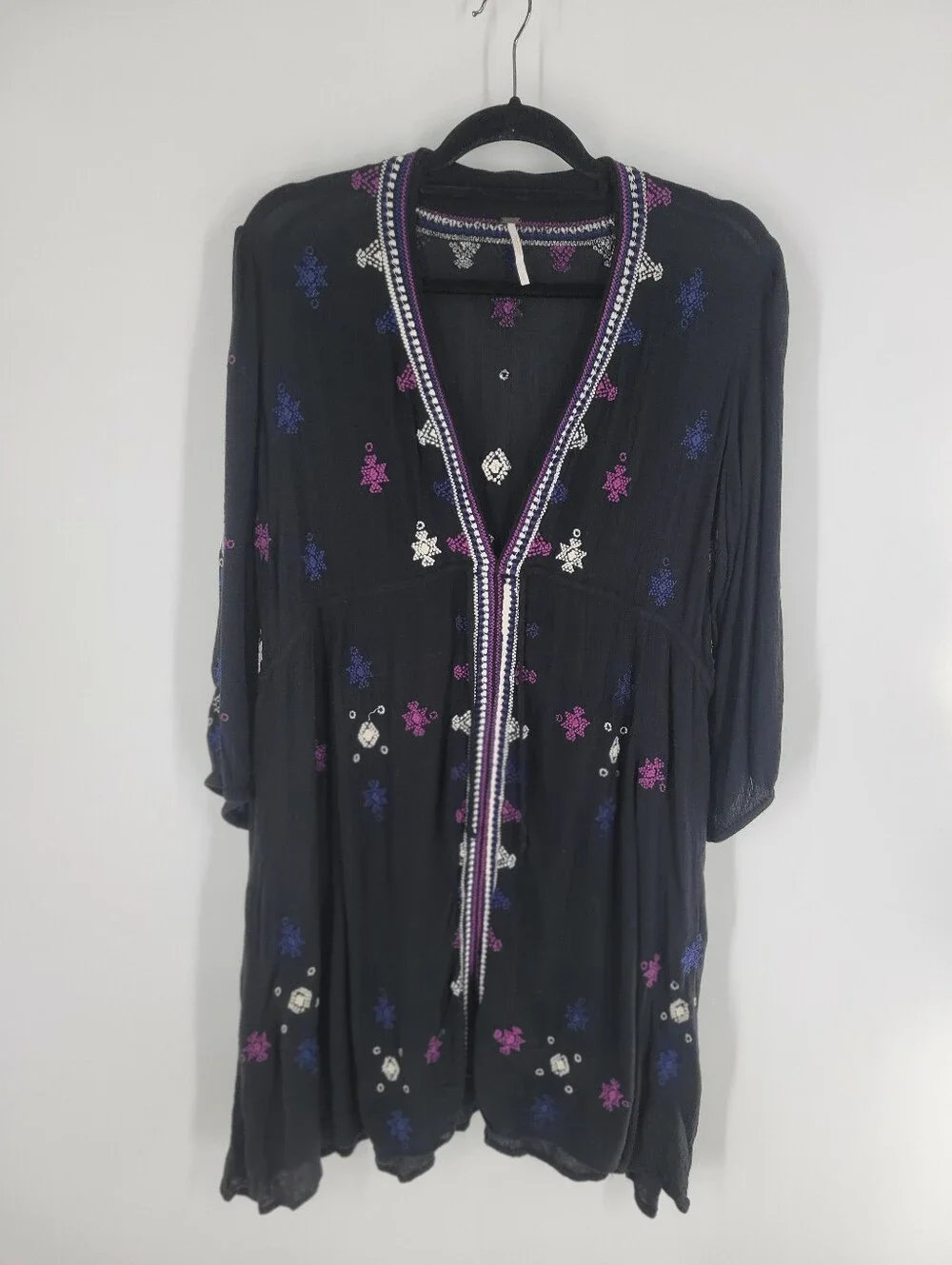 Free People Black Stargazer Dress Size L